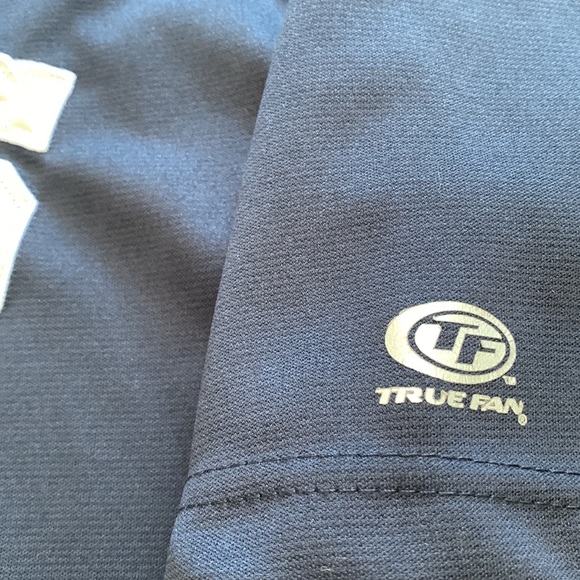 NEW YORK YANKEES jersey XL blue white gray Embroider lettering - Picture 3 of 10